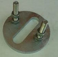 Flens Ø120 × 10 mm – med 2 rustfrie M12 × 80 mm bolter