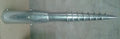 Åpen jordskrue Ø114/76 × 900 mm – 8 M10 gjengemuttere