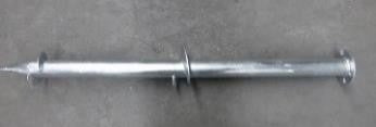 Jordskrue Ø76 × 1500 mm – spiralvinger Ø200 og Ø150 mm