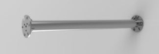 Forlengelse Ø76 × 3,5 × 1000 mm – Ø150 mm flens, JSF761000F