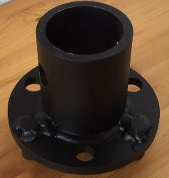 Adapter fra Ø65 mm aksling til Ø150 mm jordskrueflens