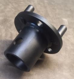 Adapter fra Ø65 mm aksling til Ø150 mm jordskrueflens