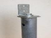 Vinkelbeslag – B60 × H85 × L66 mm, 4 mm stål