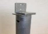 Vinkelbeslag – B60 × H85 × L66 mm, 4 mm stål