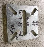 Montasjeplate 120 × 120 × 8 mm – M16/M20