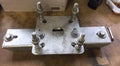Montasjeplate 260 × 260 × 10 mm – Ø70 mm senterhull