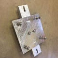 Montasjeplate 350 × 350 × 8 mm til dobbeltbeslag