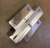Montasjeplate 350 × 350 × 8 mm til dobbeltbeslag