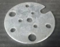 Montasjeplate Ø150 × 8 mm – Ø16 mm senterhull