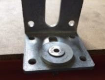 Spennplate Ø40/10,5 × 5 mm – med forsenket M10 × 40 mm bolt