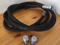 Hydraulikkslanger 1/2 tomme med rette nipler – 2 stk.