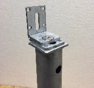 Støtteplate 60 × 60 × 10 mm – med forsenket M16 × 40 mm bolt
