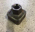 Monteringsadapter 50 × 50 mm til 32 mm sekskant