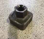 Monteringsadapter 50 × 50 mm til 32 mm sekskant